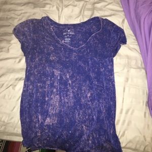 Blue bleached shirt from American eagle.